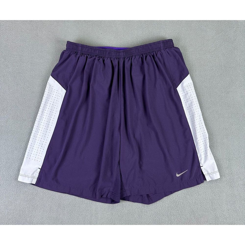 Nike Shorts Mens Medium Purple Pro‎ Combat Lined Dri Fit Running Performance